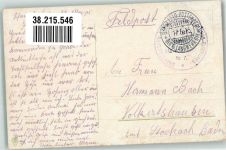 Soldaten Gulachkanone Militärfahrzeuge Bayer. Feld-Postexped. d. 6. Landwehr Div. Pfingsten 1915