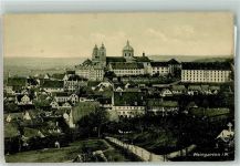 88250 W7987 Weingarten , Württ - Panorama des Ortes mit der Benediktiner-Abtei