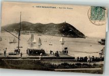 San Sebastian Donostia 1910 Foto AK Real Club NauticoMarke bildseitig
