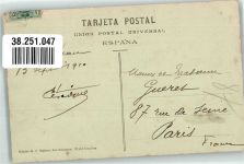 San Sebastian Donostia 1910 Foto AK Real Club NauticoMarke bildseitig