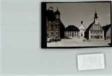 91171 W8547 Greding FOTO KEINE AK Am Rathaus Brunnen