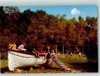 38154 W3308 Langeleben am Elm FOTO KEINE AK Kindererholungsheim des Landkreises Helmstedt Spielplatz Schaukeln Schiff