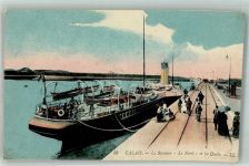 62100 Calais Foto AK Hafen Le Streamer Le Nord