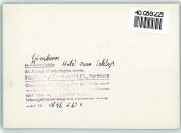 51709 W5277 Gimborn b Gimborn FOTO KEINE AK Hotel zum Schloß
