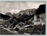83486 W8243 Ramsau b. Berchtesgaden - Ortsansicht gegen Reiteralp