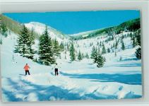 Denver - Skifahrer am Berthoud Pass Highway US 40 Rocky Mountains
