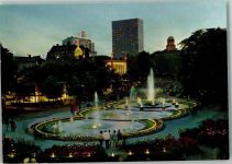 Kopenhagen København - Nachtaufnahme Brunnen Tivoli