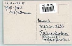 63875 W8751 Mespelbrunn - Schloß Mespelbrunn