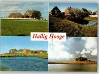 25859 W2251 Hooge , Hallig - Kirchwarft Hanswarft Ockelützwarft Westerwarft