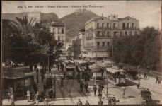 Oran - Place d´Armes, Straßenbahn