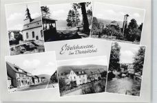35713 W6345 Eibelshausen - Straße Haus Fluss Brücke Kirche