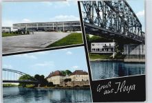 27318 W2812 Hoya , Weser - Fluss Brücke Haus