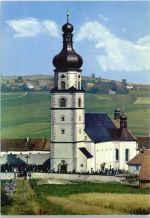 93453 W8497 Neukirchen b Hl Blut - Wallfahrtskirche , Friedhof