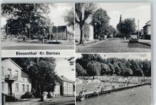 16359 O1296 Biesenthal b Bernau b Berlin - Markt Ernst-Thälmann-Straße See Auto