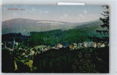 38879 O3706 Schierke am Brocken - Wald Berg Kirche Gesamtansicht