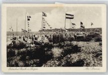 18586 O2356 Baabe , Ostseebad - Flagge Strand Meer