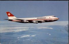 Swissair Boeing 747 B Flugzeug nach 1945