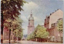 09456 O9300 Annaberg-Buchholz Künstlerkarte große Kirchstrasse