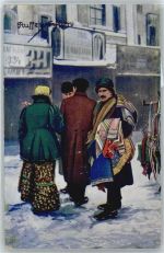 Russen , Strassenverkäufer Asiat.Volkstyp
