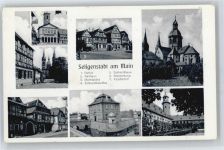 63500 W6453 Seligenstadt , Hess - Rathaus, Marktplatz, Kloster, Basilika