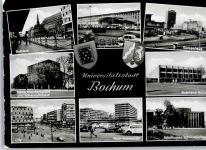 44787 W4630 Bochum - Rathaus, Europahaus, Ruhrland-Halle, Universität, Bahnhof, Schauspielhaus