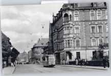 99734 O5500 Nordhausen , Thür - Karl-Marx-Straße, Brücke des Friedens, Straßenbahn
