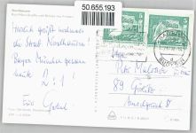 99734 O5500 Nordhausen , Thür - Karl-Marx-Straße, Brücke des Friedens, Straßenbahn