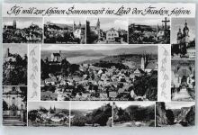 91327 W8556 Gößweinstein - Gesamtansicht, Kirchen, Schloss