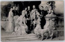 Familie Adel Kaiser Wilhelm II Künstlerkarte