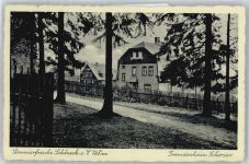 08261 O9655 Schöneck , Vogtl Gebrauchsspuren Pension Scherzer
