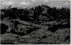 87544 W8976 Gunzesried - Seifriedsberg, Gunzesrieder Tal, Blaicher Horn, Sipplinger Kopf
