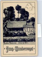07545 O6500 Gera Künstlerkarte Landheim Reichenbach , Jung Wandervögel