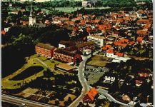 59348 W4710 Lüdinghausen 1976 Foto AK St Marienhospital Luftbild