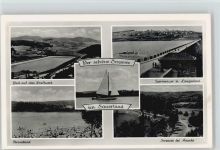59846 W5768 Langscheid , Sorpesee - Kraftwerk Strandbad Sperrmauer Amecke