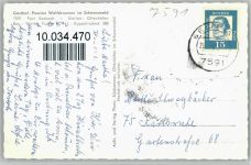 77889 W7596 Seebach , Baden - Gasthof Pension "Wolfsbrunnen"