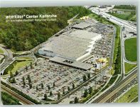 W7500 Durlach Wertkauf Einkaufscenter am Autobahn Kleeblatt Karlsruhe-Durlach - Luftbild Autobahn