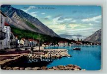 Kotor Cattaro 1913 - Prcanj PertagnoTeilansicht Ruderboot