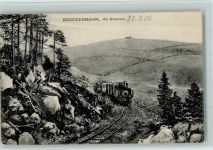 Brockenbahn am Eckerloch 1906 AK Harzbahn