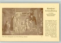 Werbung Kretschmar Nr 7 Kienspanbeleuchtung Lithographie Lampe Lithographie / Künstlerkarte