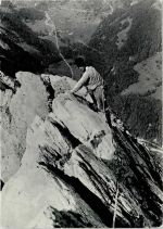 Der erfallene König Albert der Belgier , engelhörner, Berner Oberland Bergsteiger 1957 Gebrauchsspuren