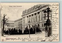 W1000 Charlottenburg Königl. Technische Hochschule Schule 1901