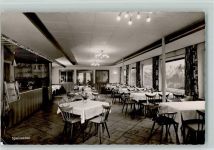 87538 W8975 Langenwang , Allgäu - Gaststätte Pension Rottische Innenaufnahme Speisesaal