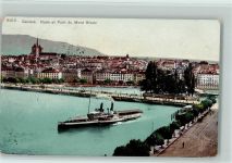 Genève Genf Raddampfer 1907