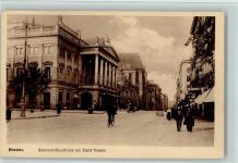 Breslau Wroclaw - Schweidnitzerstraße am Stadt-Theater