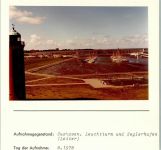 27472 W2190 Cuxhaven FOTO KEINE AK Alte Segler Leuchtturm und Seglerhafen Leiter Foto montiert auf Karton