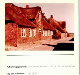 25938 W2270 Süderende auf Föhr FOTO KEINE AK Alte Friesenhäuser Foto montiert auf Karton