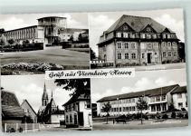 68519 W6806 Viernheim Gebrauchsspuren Rückseite mit Abschürfungen und Kleberesten Fa. Fourmann Schillerschule St. Apostelkirche Friedr. Fröbelschule