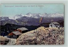 Simonyhütte - Dachsteingebiet Simonyhütte und Kapelle am Dachstein Photochromiekarte Nr. 625