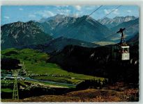 6600 Reutte - Reuttener Bergbahn mit Zugspitze und Mieminger Hochgebirge