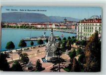 Genève Genf Monument Brunswick Raddampfer 1913